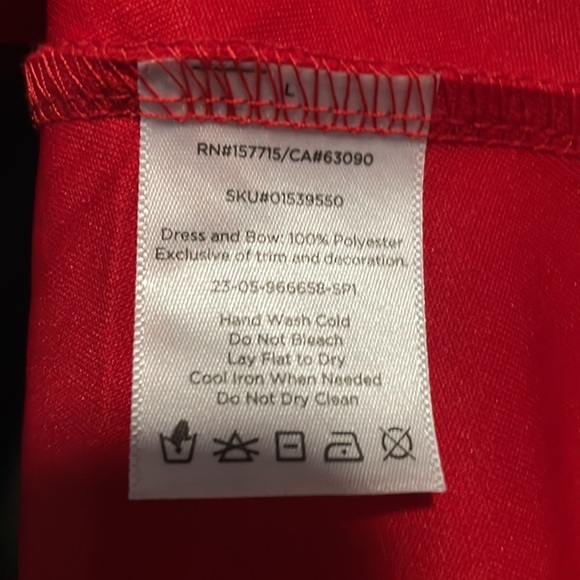 Spirit Red Cheer Costume Dress Up Play Halloween Size large - Picture 7 of 9